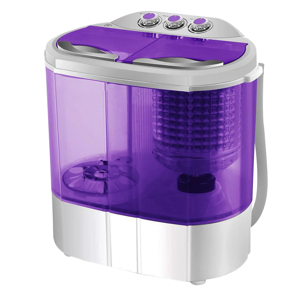 Portable Twin Tub Mini Washing Machine with Spin Dryer – Compact & Efficient Laundry Solution